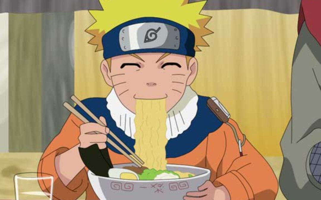 Já pensou em comer o macarrão de Naruto?