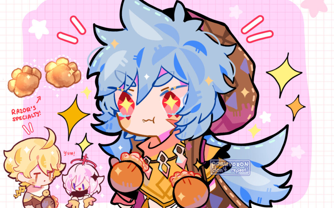Bolinho de Patinha do Razor (Genshin Impact)