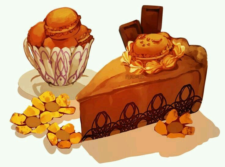 Torta de caramelo e canela Undertale